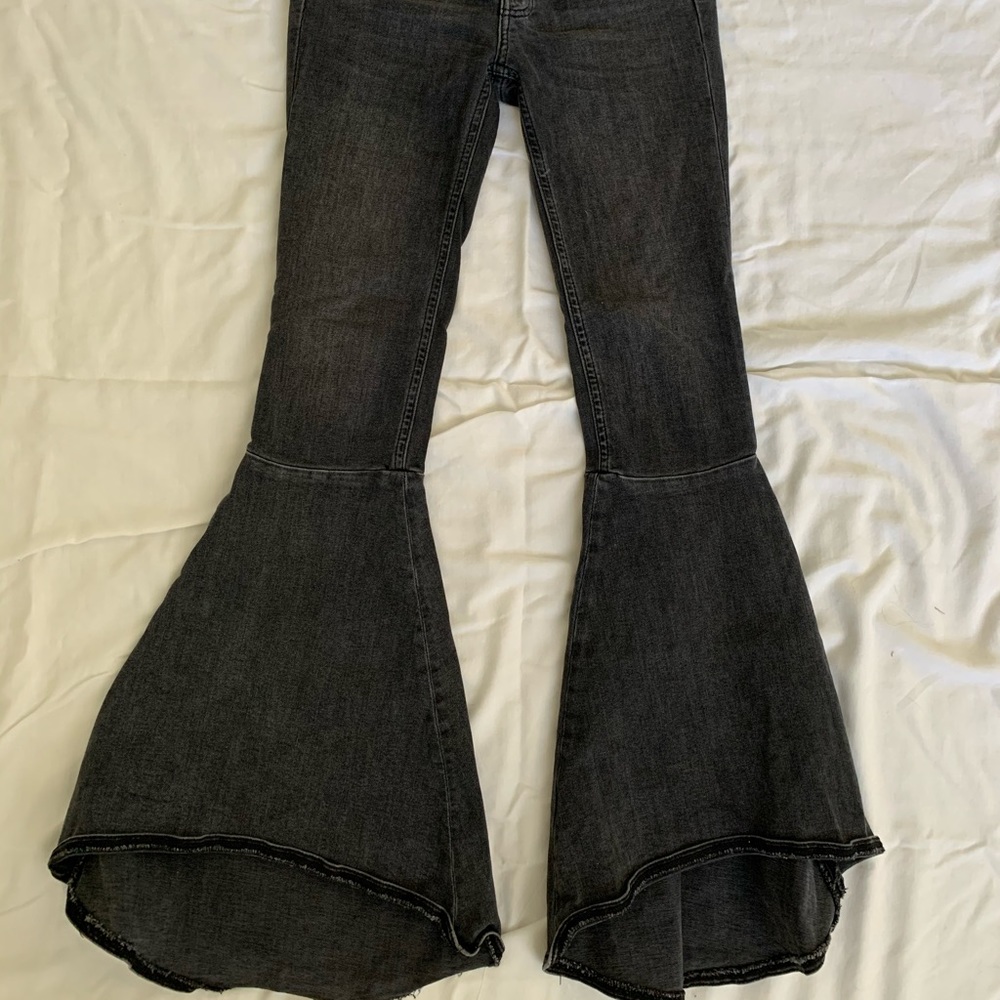 Free People black flare jeans